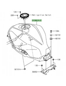 Réservoir d'essence Kawasaki Z300 (2015-2016) | Moto Shop 35