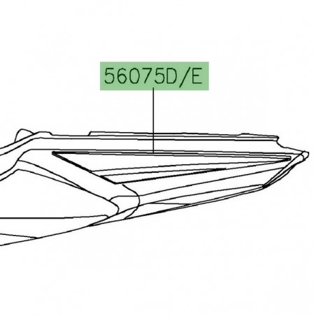 Autocollant décoratif coque arrière Kawasaki Z650 (2019) | Moto Shop 35