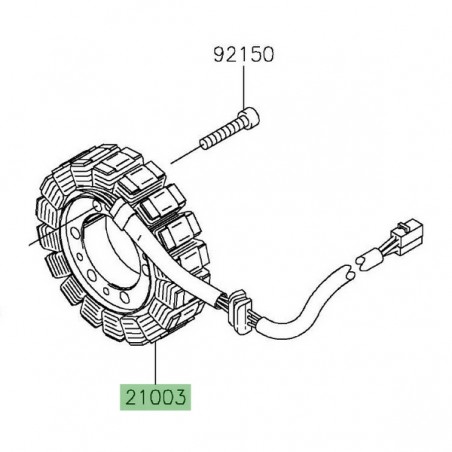 Alternateur Kawasaki Z650 (2017-2019) | Réf. 210030164