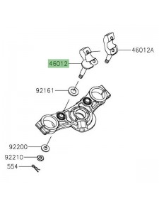 Pontet de guidon gauche Kawasaki Z650 (2017-2019) | Réf. 46012030318R