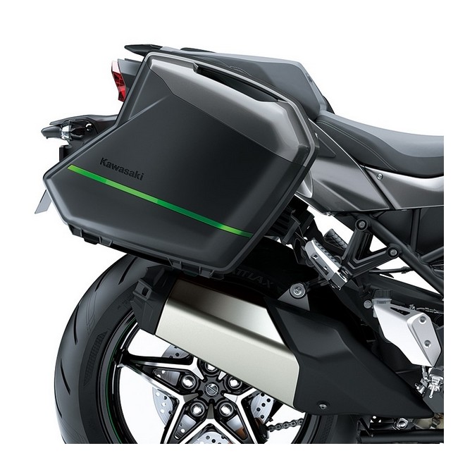 Liserés de valises Verts Emerald Blazed (60R) Kawasaki Ninja H2 SX (2018 et +) | Réf. 99994042360RA