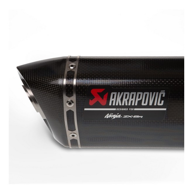 Échappement Akrapovic carbone Kawasaki Ninja ZX-6R (2019-2020) | Réf. 258EXP0136