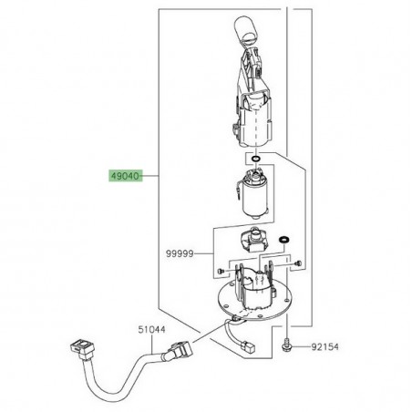 Pompe à essence Kawasaki Versys 650 (2015-2024) | Réf. 490400737