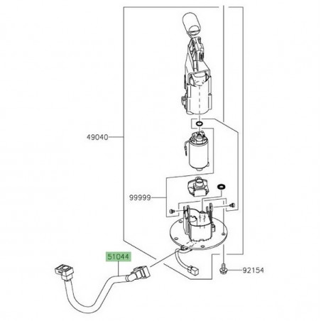 Durite d'essence Kawasaki Versys 650 (2015-2016) | Réf. 510440761