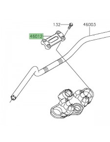 Pontet supérieur Kawasaki Versys-X 300 (2017-2018) | Réf. 46012001018R