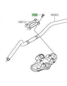 Vis M8x30 fixation pontet supérieur Kawasaki Versys-X 300 (2017-2018) | Réf. 132BC0830