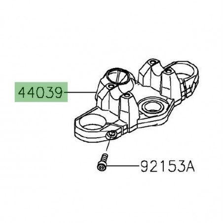 Té de fourche supérieur Kawasaki Versys-X 300 (2017-2018) | Réf. 44039016918R