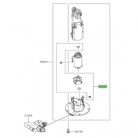 Kit filtre à essence Kawasaki Versys-X 300 (2017-2018) | Réf. 490400758