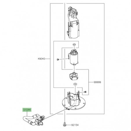 Durite d'essence Kawasaki Versys-X 300 (2017-2018) | Réf. 490400758