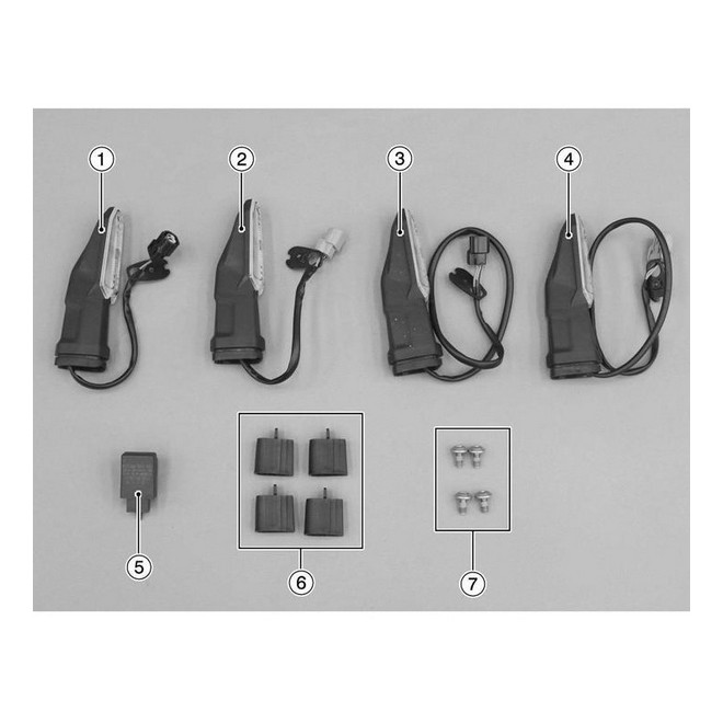 Kit clignotants à LED avant + arrière Kawasaki Z650 (2020-2022) | Réf. 999941263