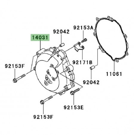Carter d'alternateur d'origine Kawasaki 140310083 | Moto Shop 35