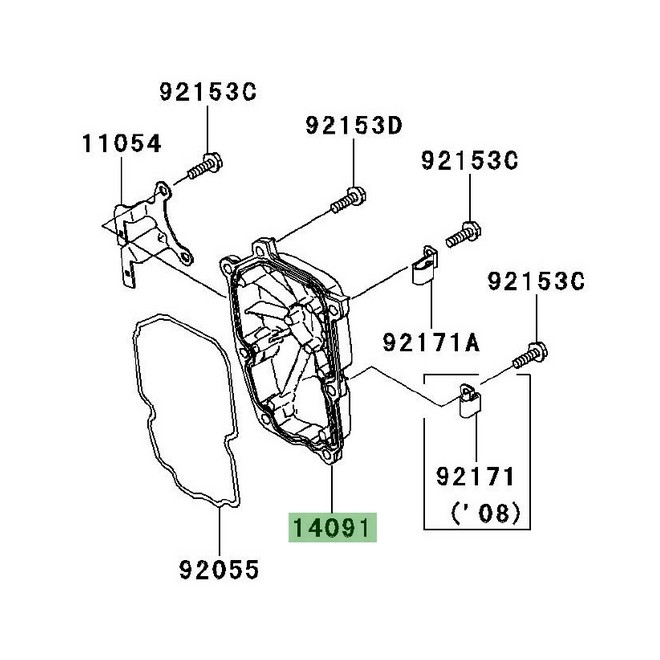 Carter d'allumage Kawasaki 140910896 | Moto Shop 35