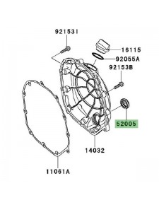 Hublot pour carter d'embrayage Kawasaki 520050024 | Moto Shop 35