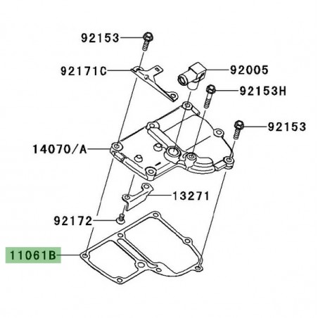Joint carter de reniflard d'huile Kawasaki GTR 1400 (2008-2016) | Réf. 110610808