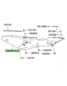 Coque arrière Kawasaki GTR 1400 (2008-2009)