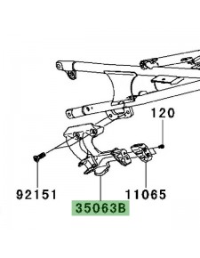 Platine repose-pied arrière Kawasaki GTR 1400 (2008-2009)