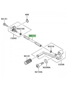 Tige de sélecteur Kawasaki GTR 1400 (2008-2016) | Réf. 391110034