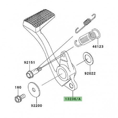 Pédale de frein Kawasaki GTR 1400 (2008-2016) | Réf. 132360173