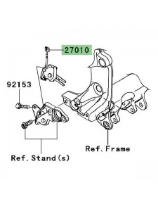 Contacteur de béquille latérale Kawasaki 270100064 | Moto Shop 35