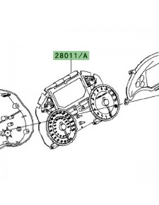 Compteur seul Kawasaki GTR 1400 (2008-2009) | Réf. 280110078