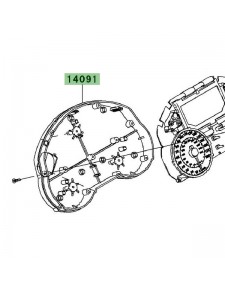 Dessous de compteur Kawasaki 140910546 | Moto Shop 35