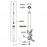 Tube de fourche droit Kawasaki GTR 1400 (2008-2009) | Réf. 44013009718R