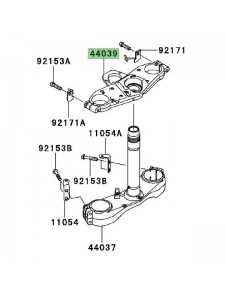 Té de fourche supérieur Kawasaki GTR 1400 (2008-2009)