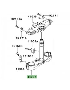 Té de fourche inférieur Kawasaki GTR 1400 (2008-2016) | Réf. 440370061