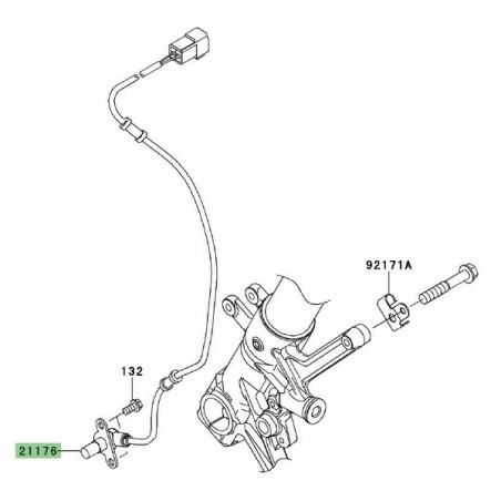 Câble ABS avant Kawasaki GTR 1400 (2008-2009) | Réf. 211760075