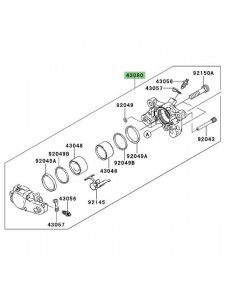 Étrier de frein arrière Kawasaki 430800040DJ | Moto Shop 35