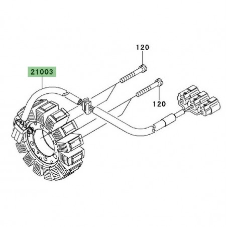 Alternateur Kawasaki GTR 1400 (2008-2016) | Réf. 210030149