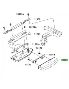 Feu arrière Kawasaki GTR 1400 (2008-2016) | Réf. 230250035