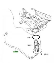 Durite d'essence d'origine Kawasaki 510440816 | Moto Shop 35