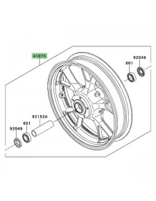 Jante avant Kawasaki GTR 1400 (2008-2009) | Réf. 410730759795