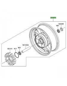 Jante arrière Kawasaki GTR 1400 (2008-2009) | Réf. 410730594795