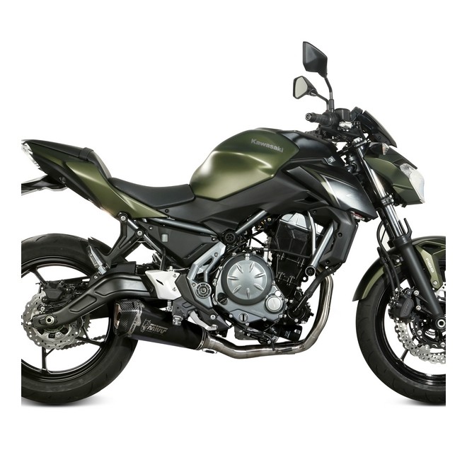 Ligne complète MIVV Delta Race Inox noir Kawasaki Z650 (2017-2023) | Réf. K.044.LDRB