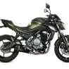Ligne complète MIVV Delta Race Inox noir Kawasaki Z650 (2017-2023) | Réf. K.044.LDRB