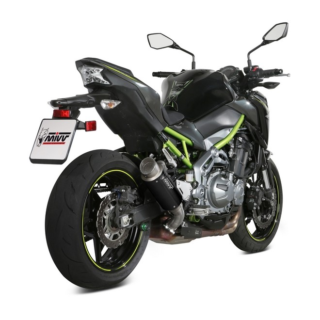 Silencieux MIVV GP Pro Inox Noir Kawasaki Z900 (2017-2019) et Z900 A2 (2018-2024) | Réf. K.045.LXBP