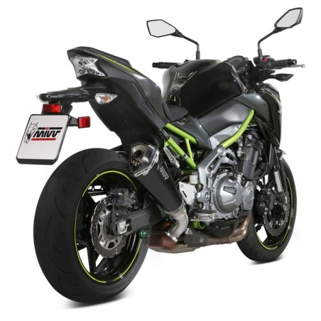 Silencieux MIVV Delta Race Inox Noir Kawasaki Z900 (2017-2019) et Z900 A2 (2017-2024) | Réf. K.045.LDRB