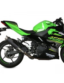 Silencieux MIVV GP Pro Inox noir Kawasaki Ninja 400 (2018-2020) | Réf. K.047.LXBP