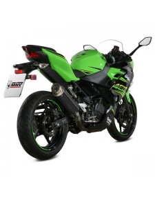 Silencieux MIVV GP Pro Inox noir Kawasaki Ninja 400 (2018-2020) | Réf. K.047.LXBP