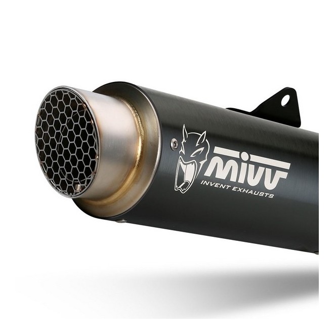 Silencieux MIVV GP Pro Inox noir Kawasaki Ninja 400 (2018-2020) | Réf. K.047.LXBP