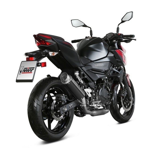 Silencieux MIVV GP Pro Inox Noir Kawasaki Z400 (2019-2023) | Réf. K.047.LXBP