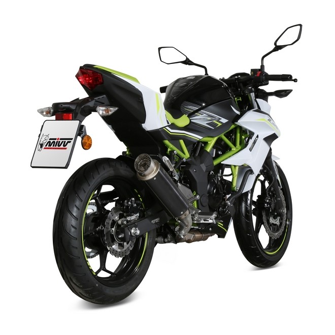 Silencieux MIVV GP Pro Inox Noir Kawasaki Z125 (2019-2024) | Réf. K.048.LXBP