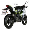 Silencieux MIVV GP Pro Inox Noir Kawasaki Z125 (2019-2024) | Réf. K.048.LXBP