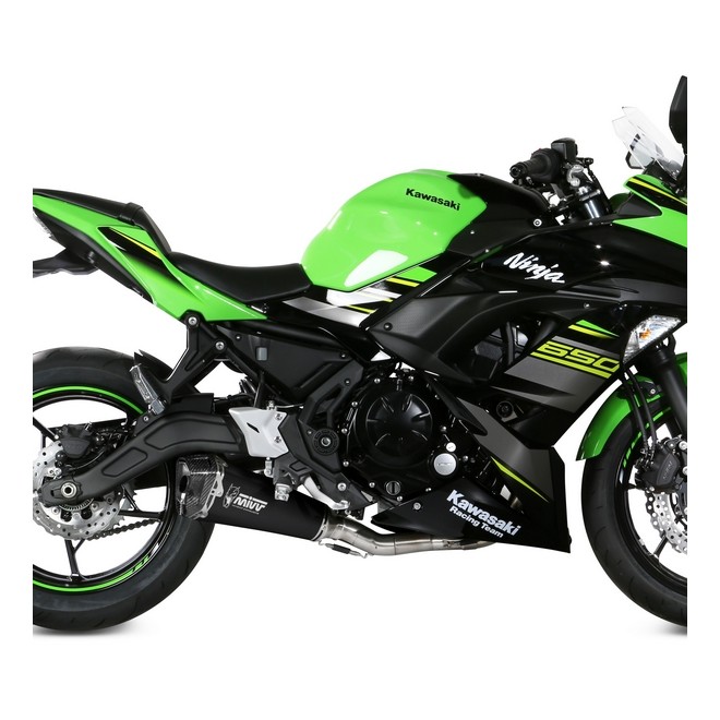 Ligne complète MIVV Delta Race Inox noir Kawasaki Ninja 650 (2017-2023) | Réf. K.044.LDRB