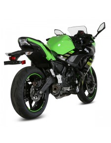 Ligne complète MIVV Delta Race Inox noir Kawasaki Ninja 650 (2017-2023) | Réf. K.044.LDRB