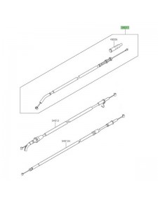 Câble d'embrayage Kawasaki Ninja 400 (2018-2020) | Réf. 540110627