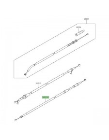 Câble de fermeture des gaz Kawasaki Ninja 400 (2018-2020)