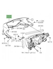 Tête de fourche peinte Kawasaki Ninja 400 (2018-2020) | Moto Shop 35